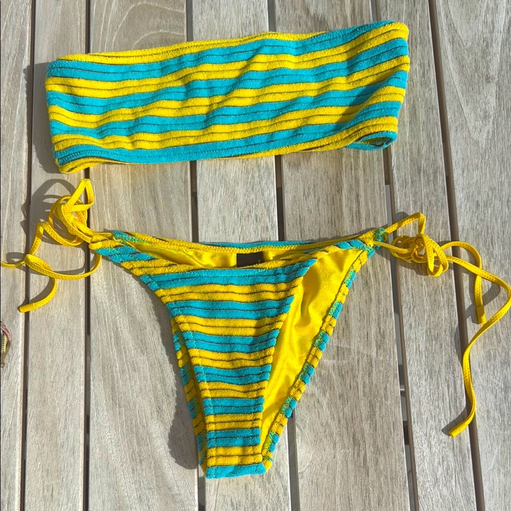 Triangl Shiny Yellow Bikini